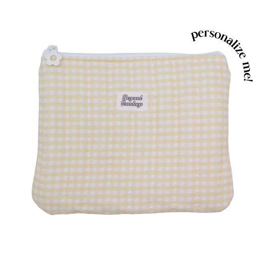 Sunny Custom Embroidery Zipper Pouch