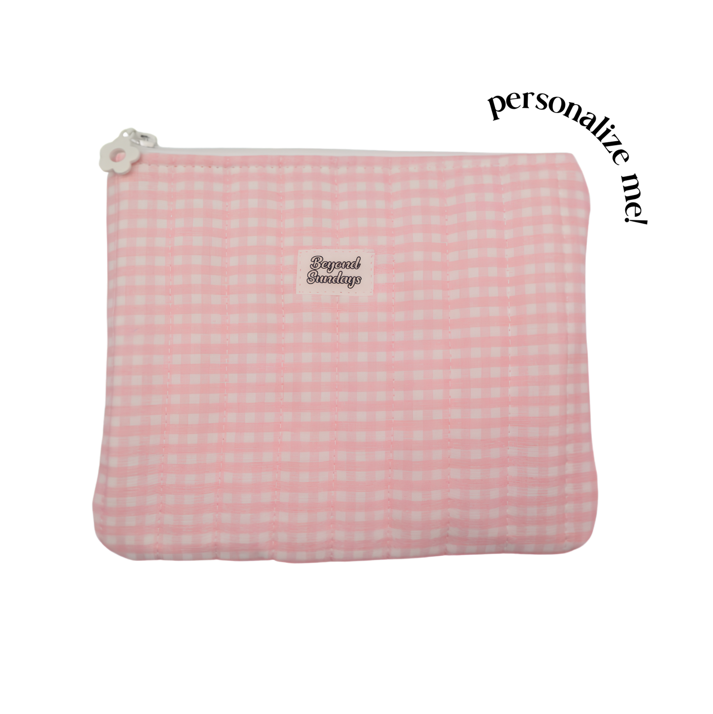Rosie Custom Embroidery Zipper Pouch