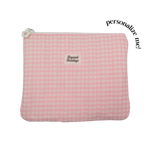 Rosie Custom Embroidery Zipper Pouch