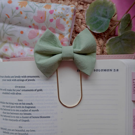 Green Bow Bookmark