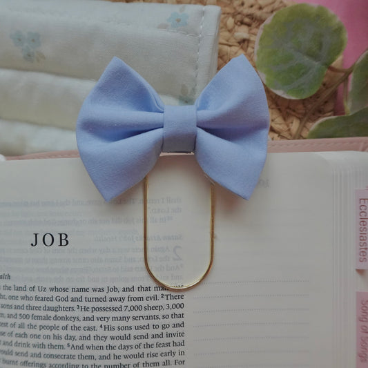 Blue Bow Bookmark