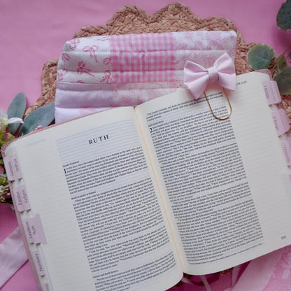 Pink Patchwork Bible Cover