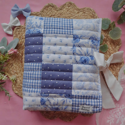 Blue Patchwork Bible Cover
