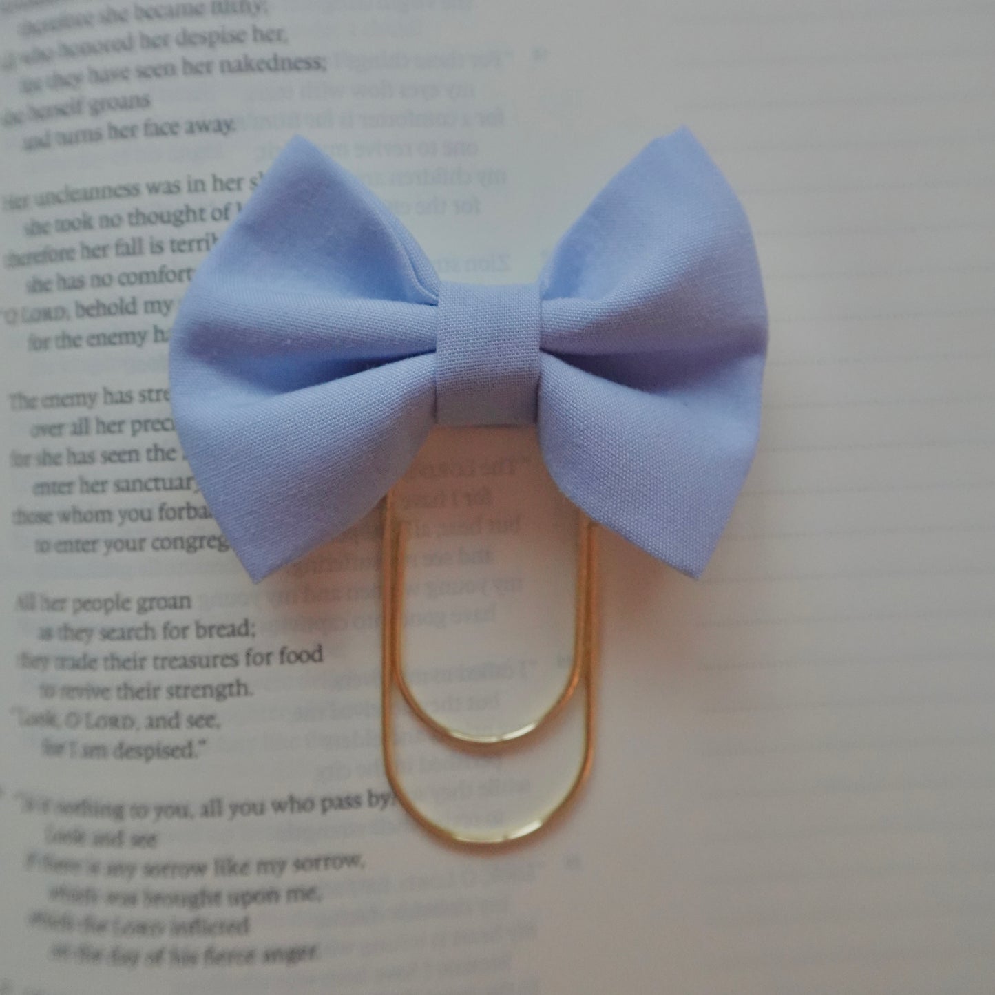 Blue Bow Bookmark